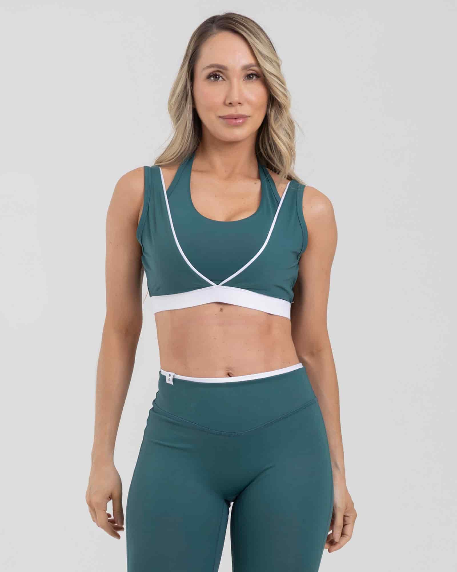 Top sisa core racer verde mediterraneo new dawn FIBER - miniatura 1