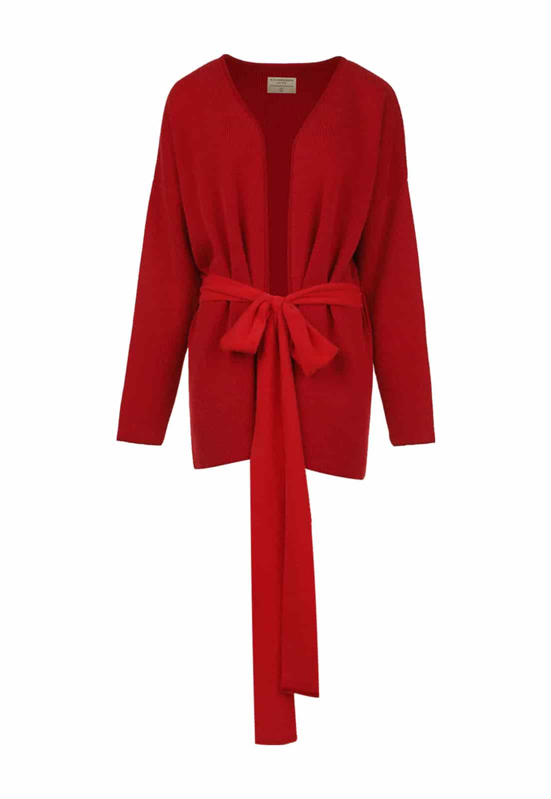 CHERRY FLUFFY KNIT CARDIGAN - miniatura 1