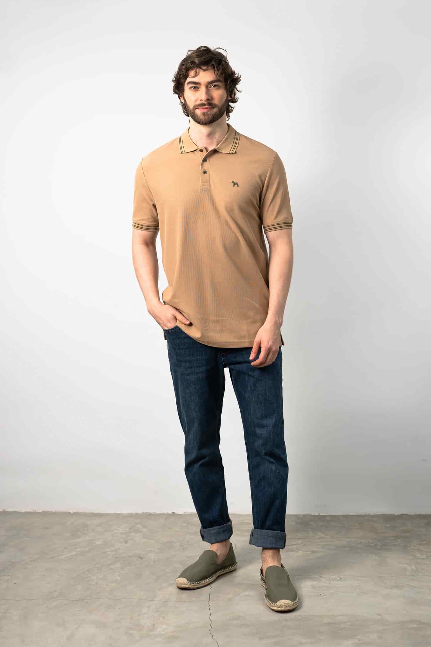 Polo Básica Khaki - miniatura 1
