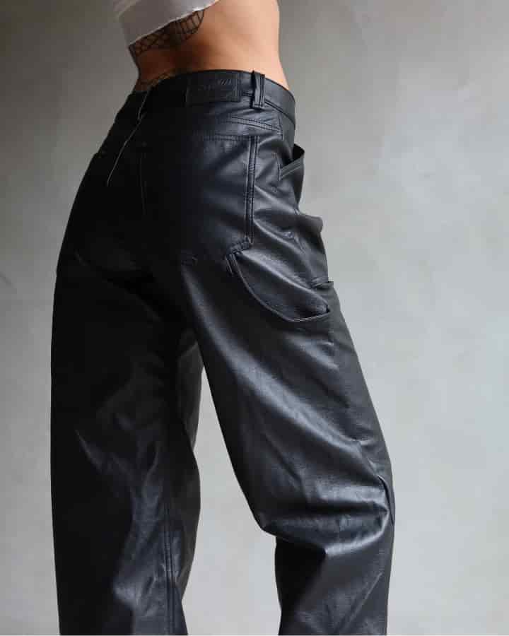 PANTALÓN DE CUERINA NEGRO MIAMI VICE - miniatura 8