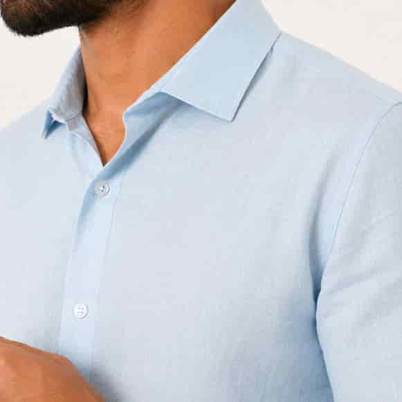 CAMISA ML 55% LINO 45%ALGODON HOMBRE - miniatura 3