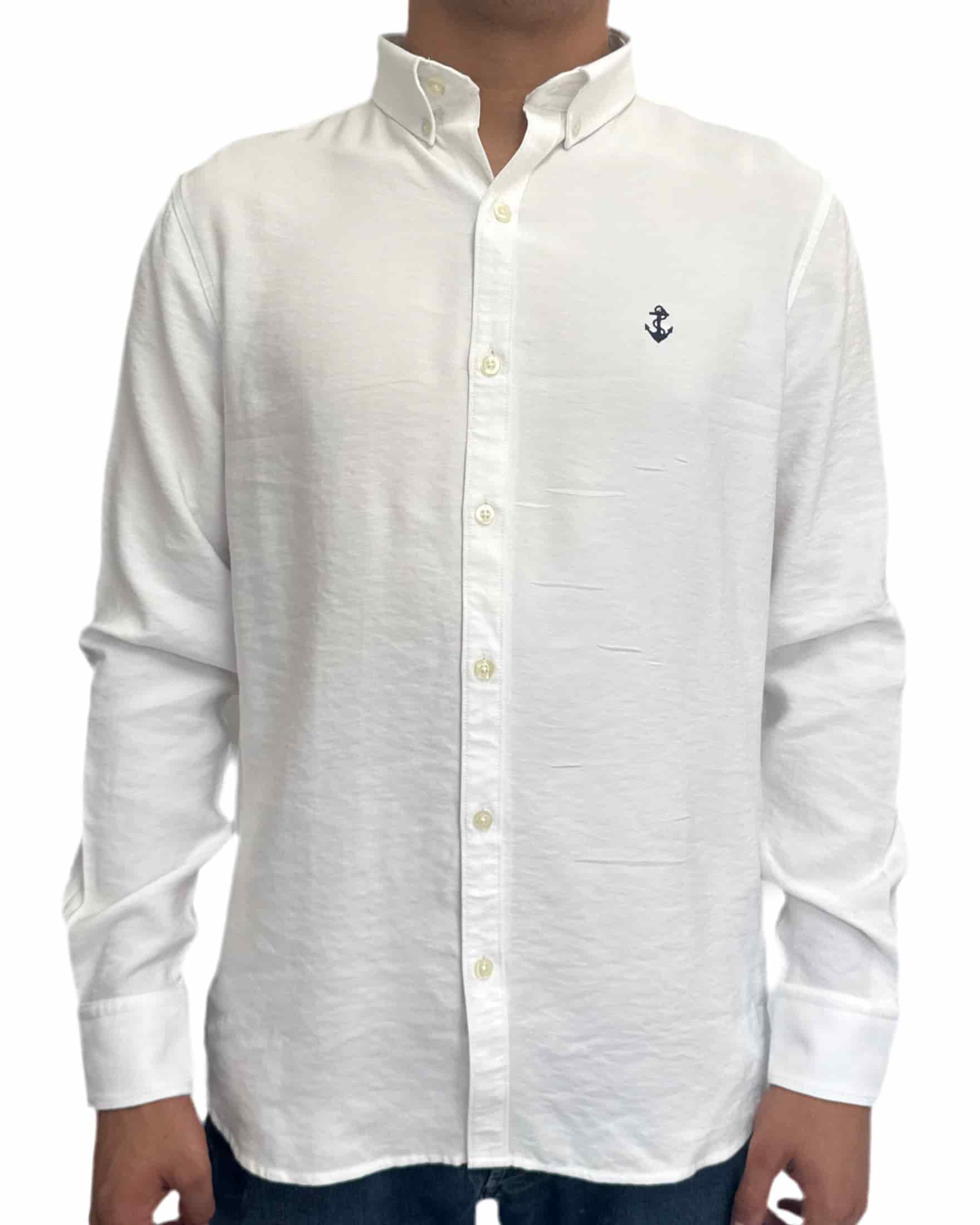 Camisa Blanca en rayón - miniatura 1