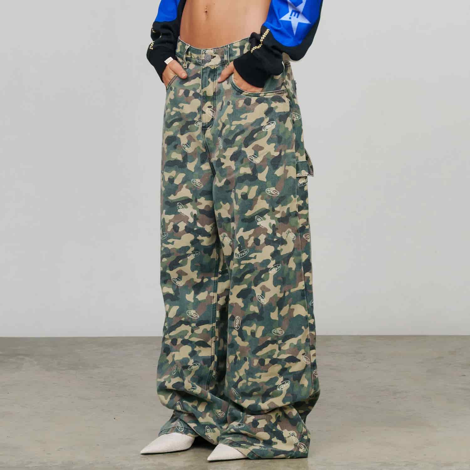Racing Camo Carpenter Pants - Green - miniatura 10