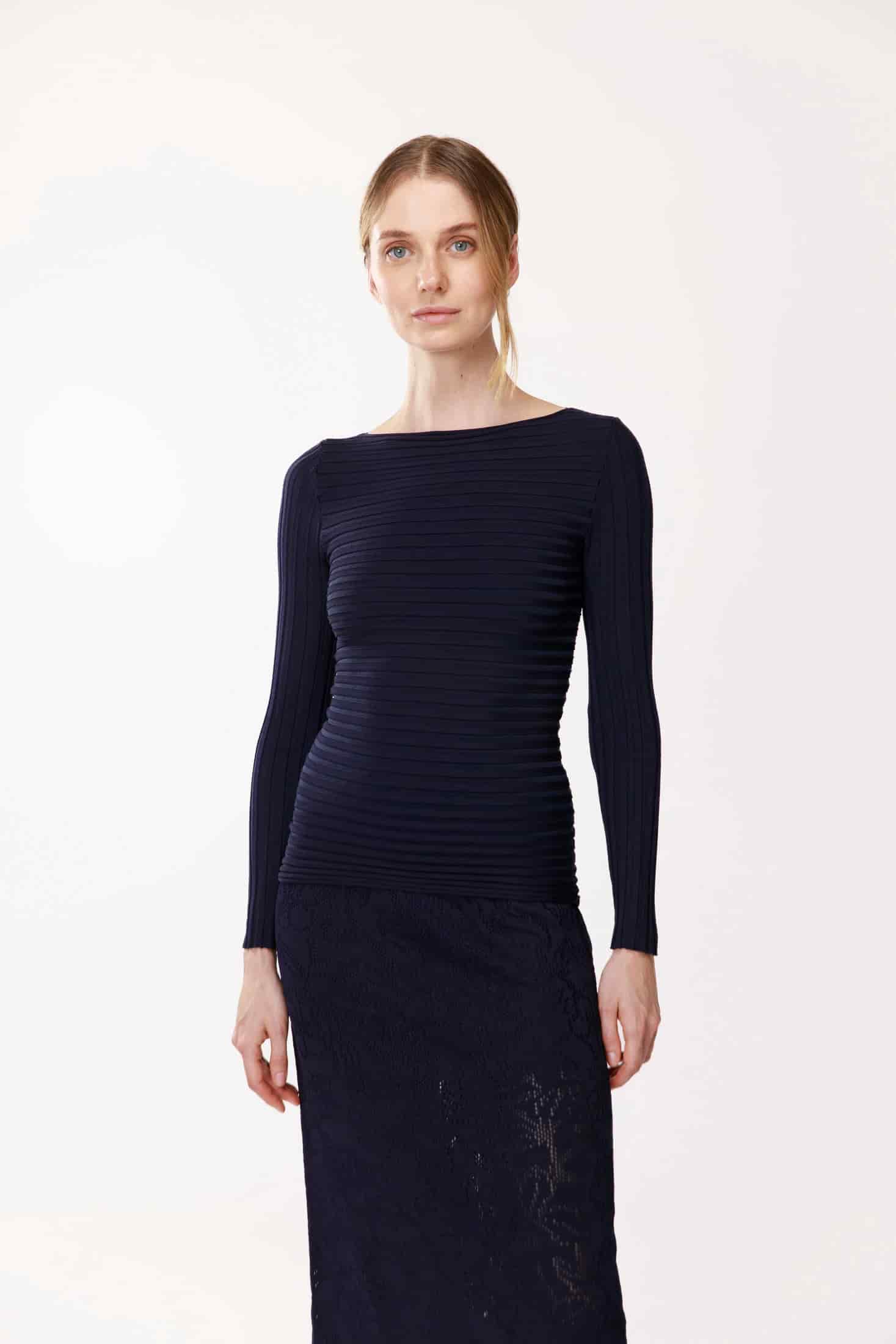 Ribbed Blouse - miniatura 1