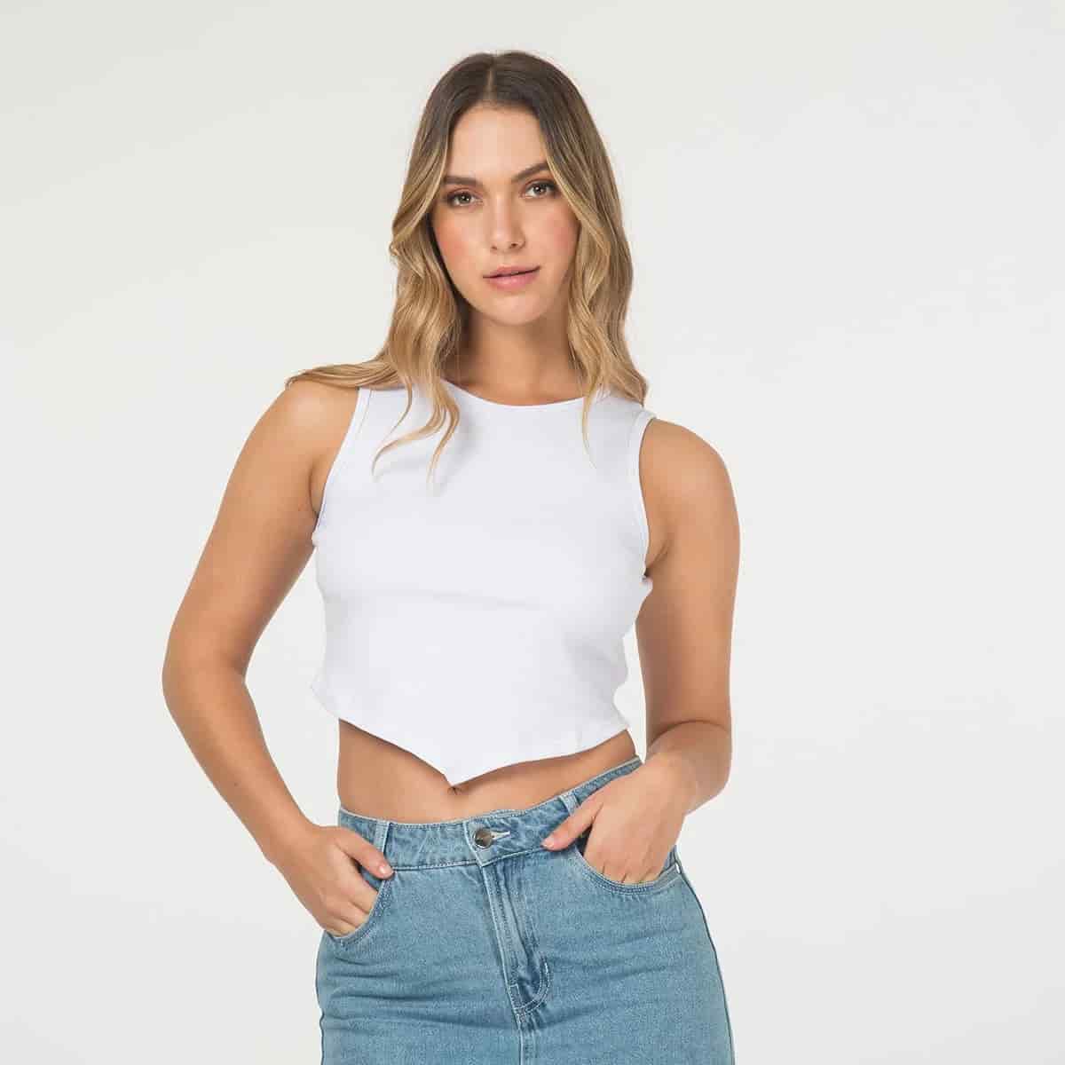 Blusa Crop Top Basica Melina - miniatura 7
