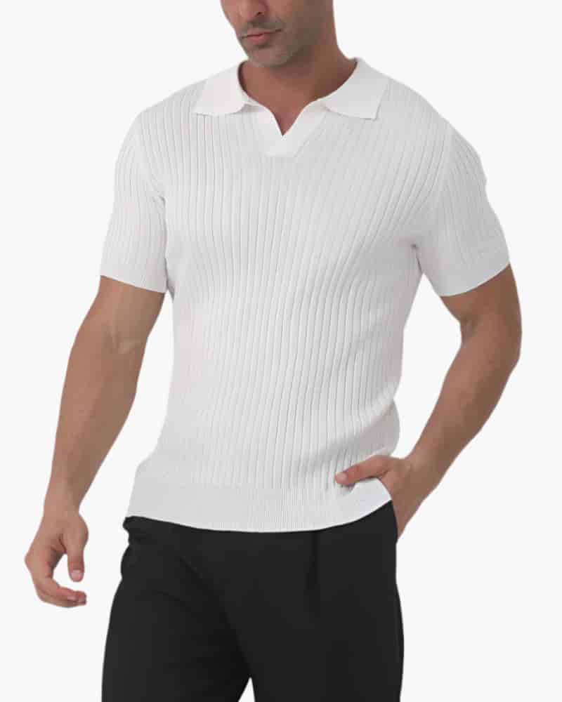 Florence - Ribbed Cotton Polo - miniatura 1