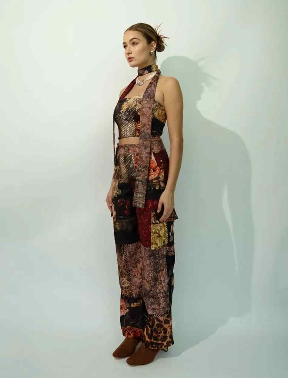 Women’s Cargo Pants in Patchwork - miniatura 2