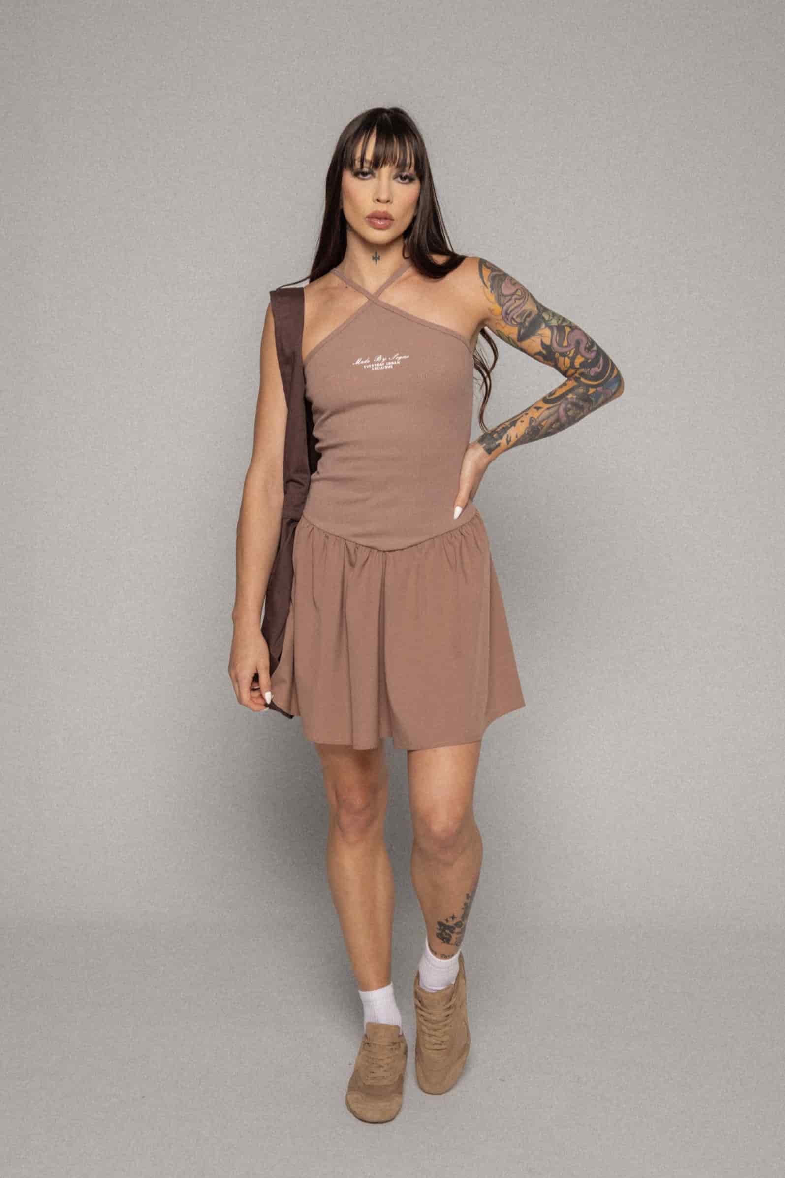 Vestido Mini The Win-Mocca - miniatura 1