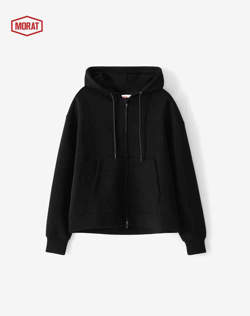 Buzo tipo hoodie negro unisex GEF | MORAT - miniatura 8