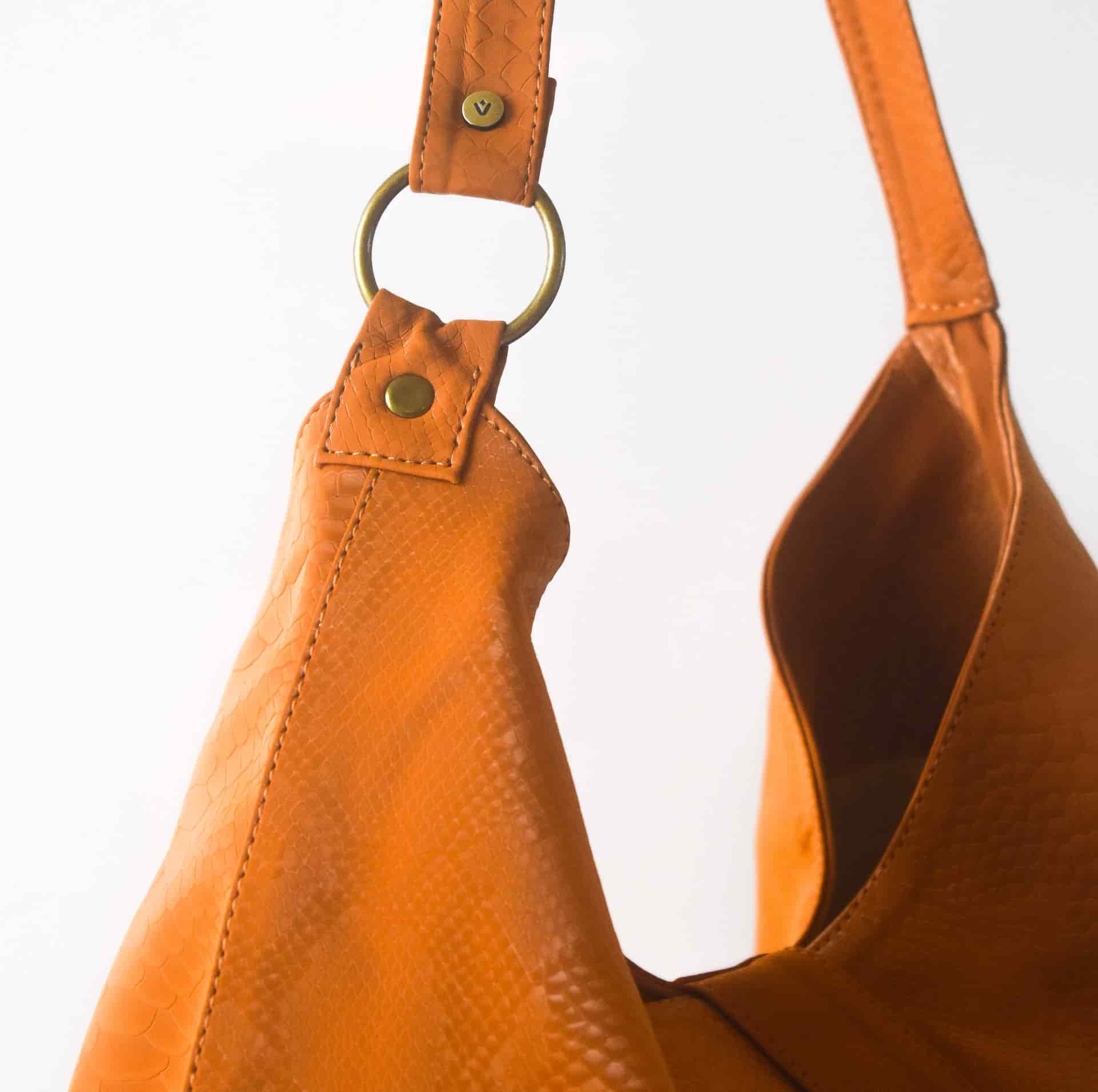 Cartera para mujer Badminton camel con broche Cobra Noir - miniatura 4