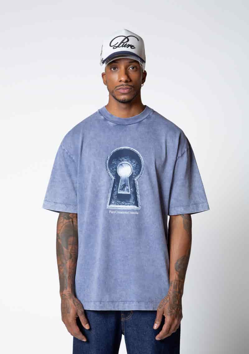 Dopamine blue keyhole t-shirt - miniatura 2