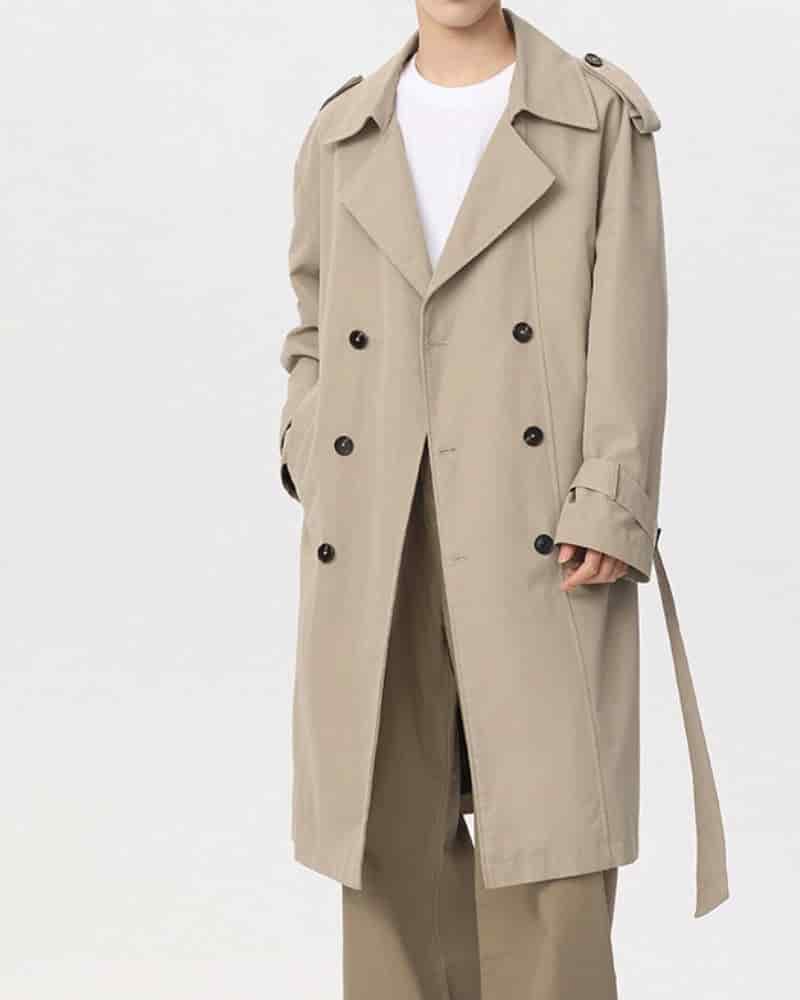 Classic Double-Breasted Trench Coat - miniatura 2