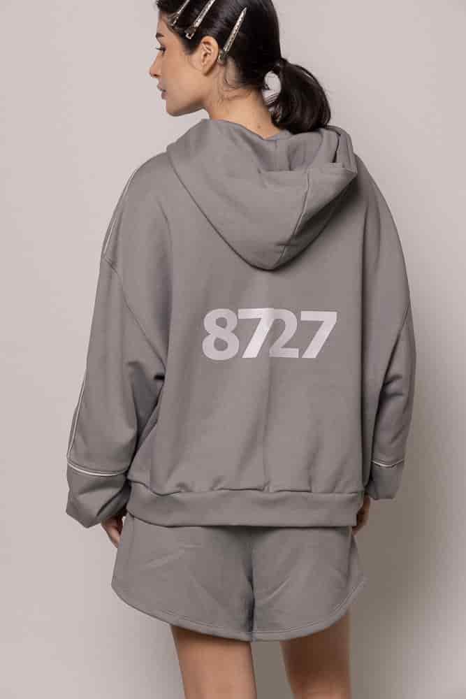Hoodie 87/27 Sgo Dama-Gris - miniatura 5