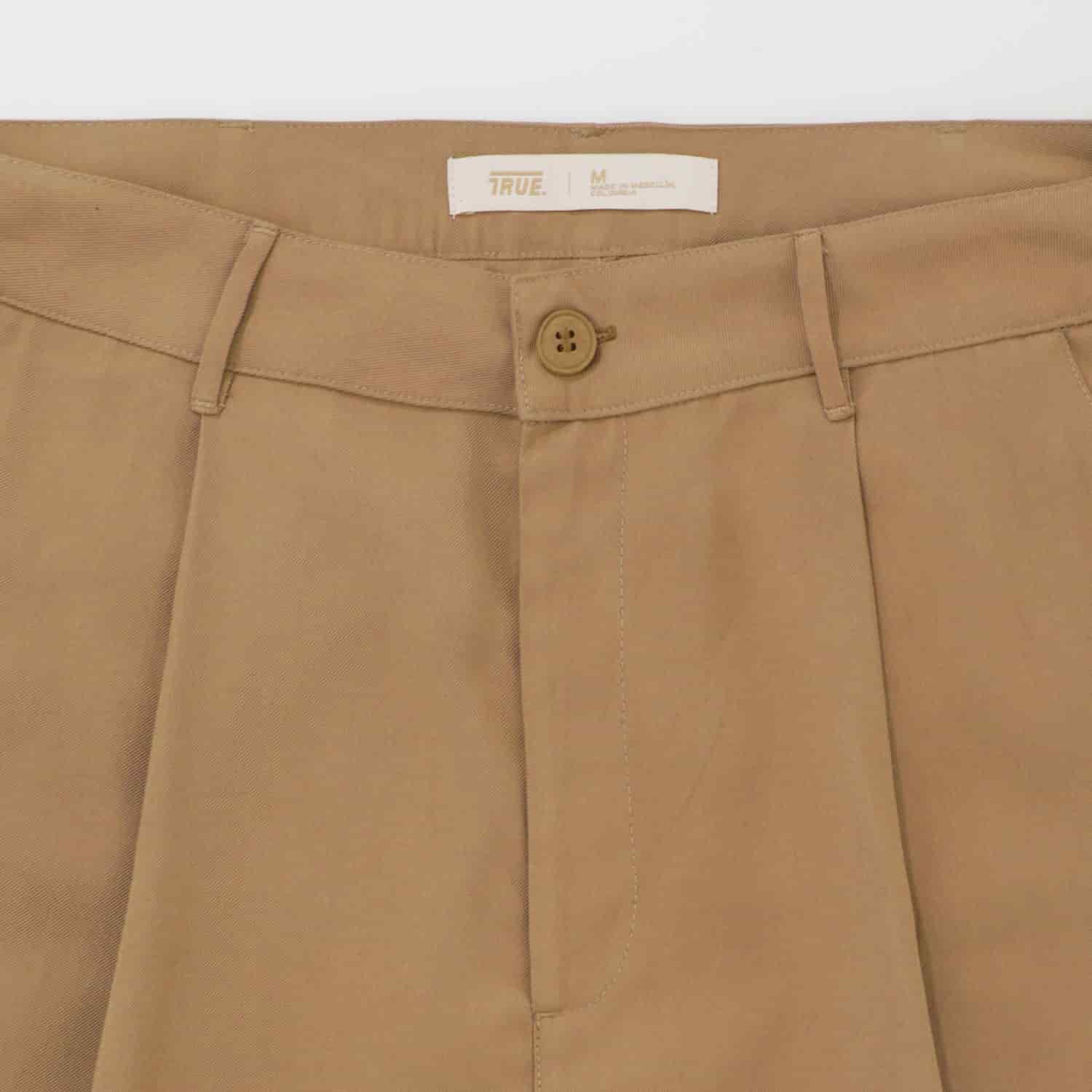 Wide Leg Trousers - Khaki - miniatura 6