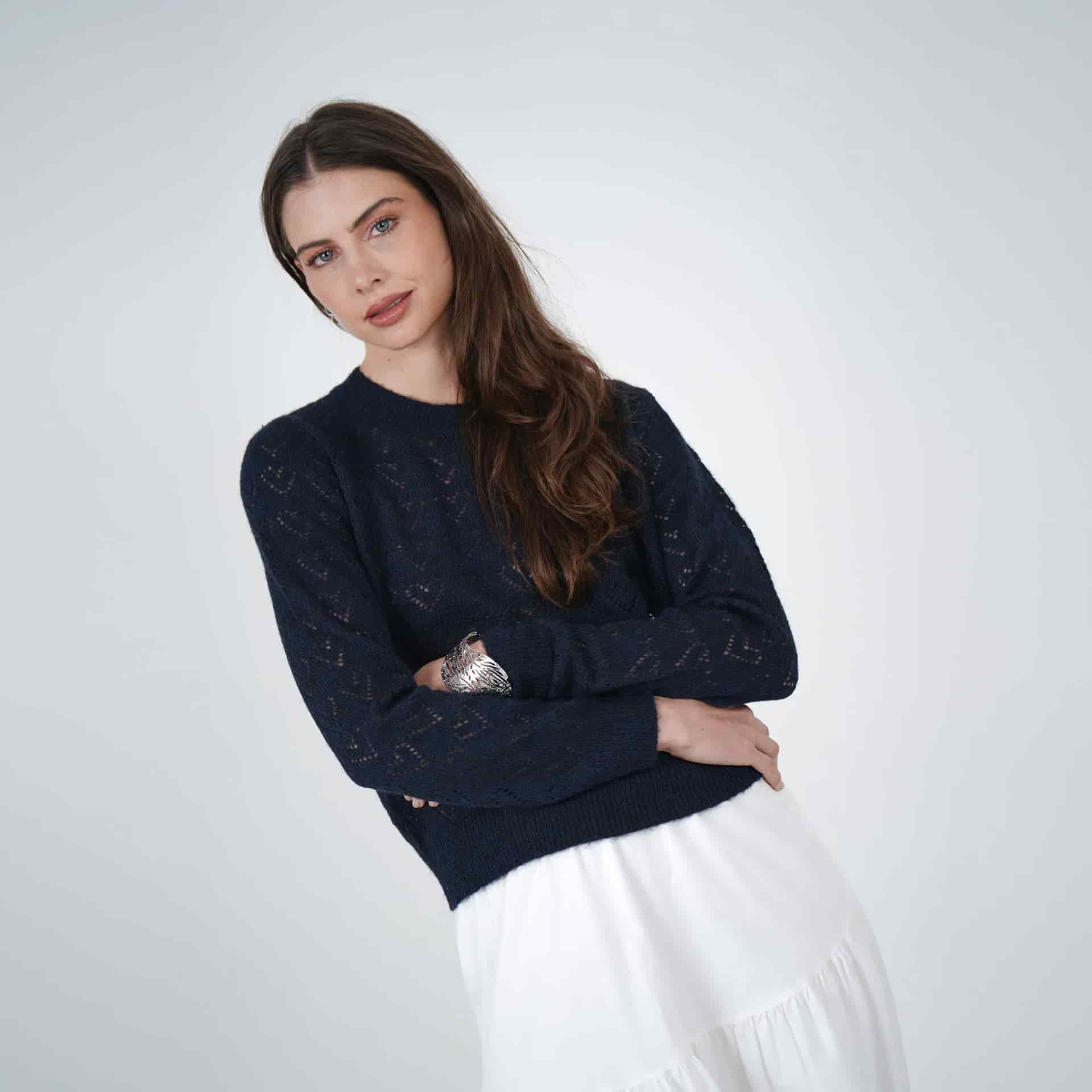 Sweater Cuello Redondo Manga Larga - miniatura 1