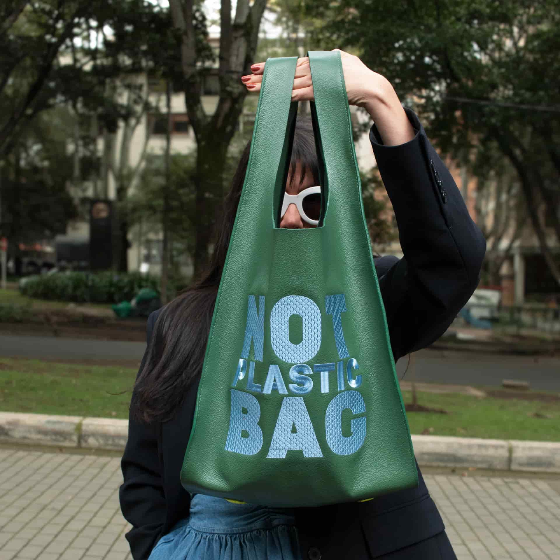 PLASTIC BAG - Forest Green - miniatura 2