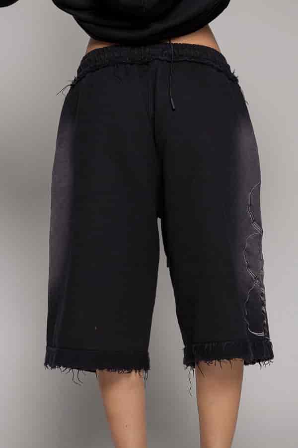Bermuda/Jorts Remainder Dama Sogno-Negro - miniatura 8