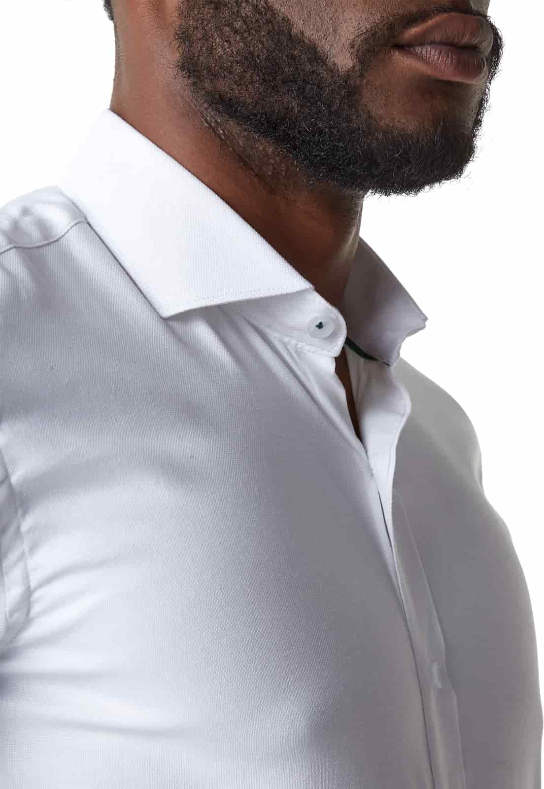 Camisa para mancornas blanca con textura - miniatura 12