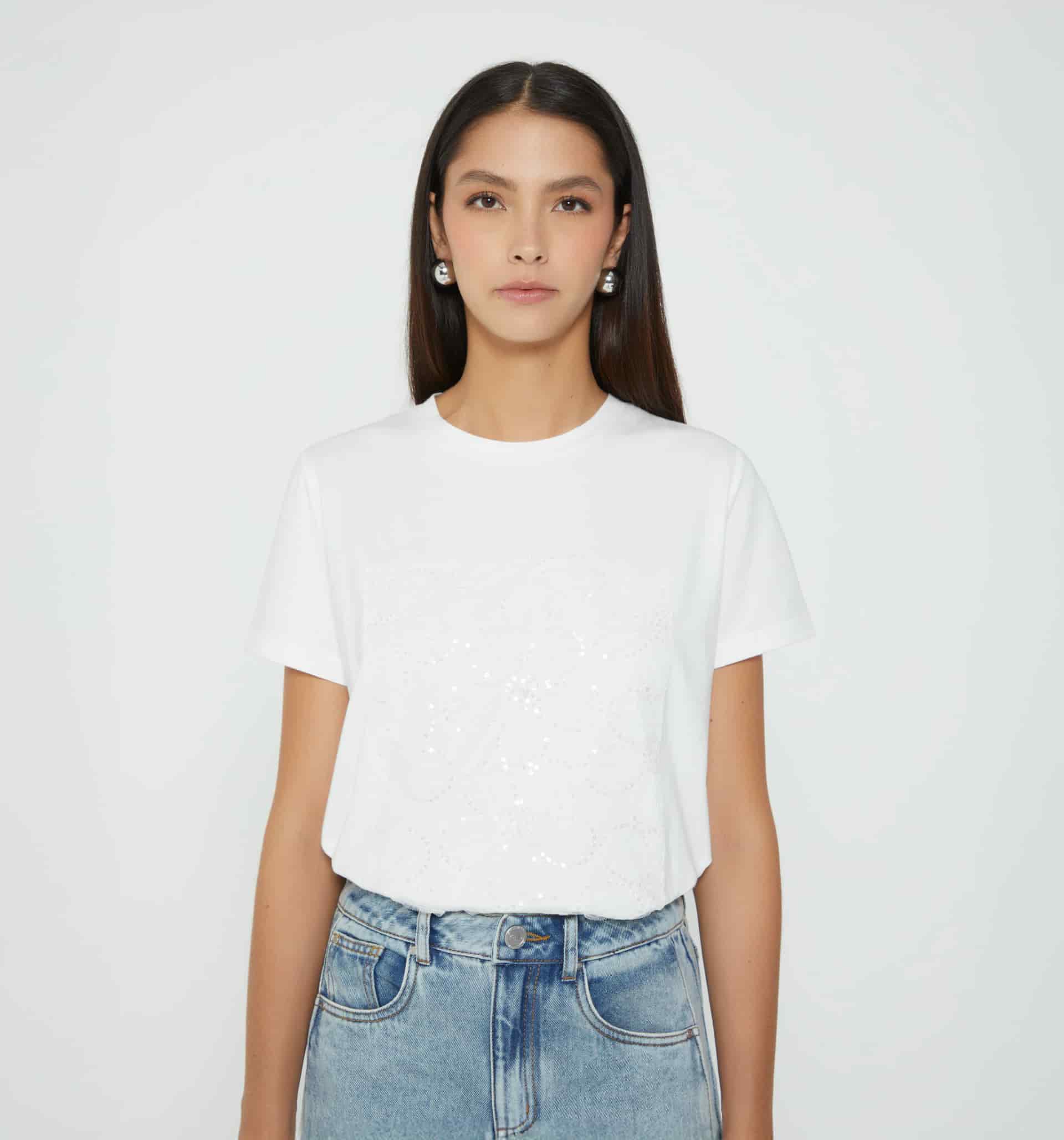 Camiseta con aplique frontal - miniatura 2
