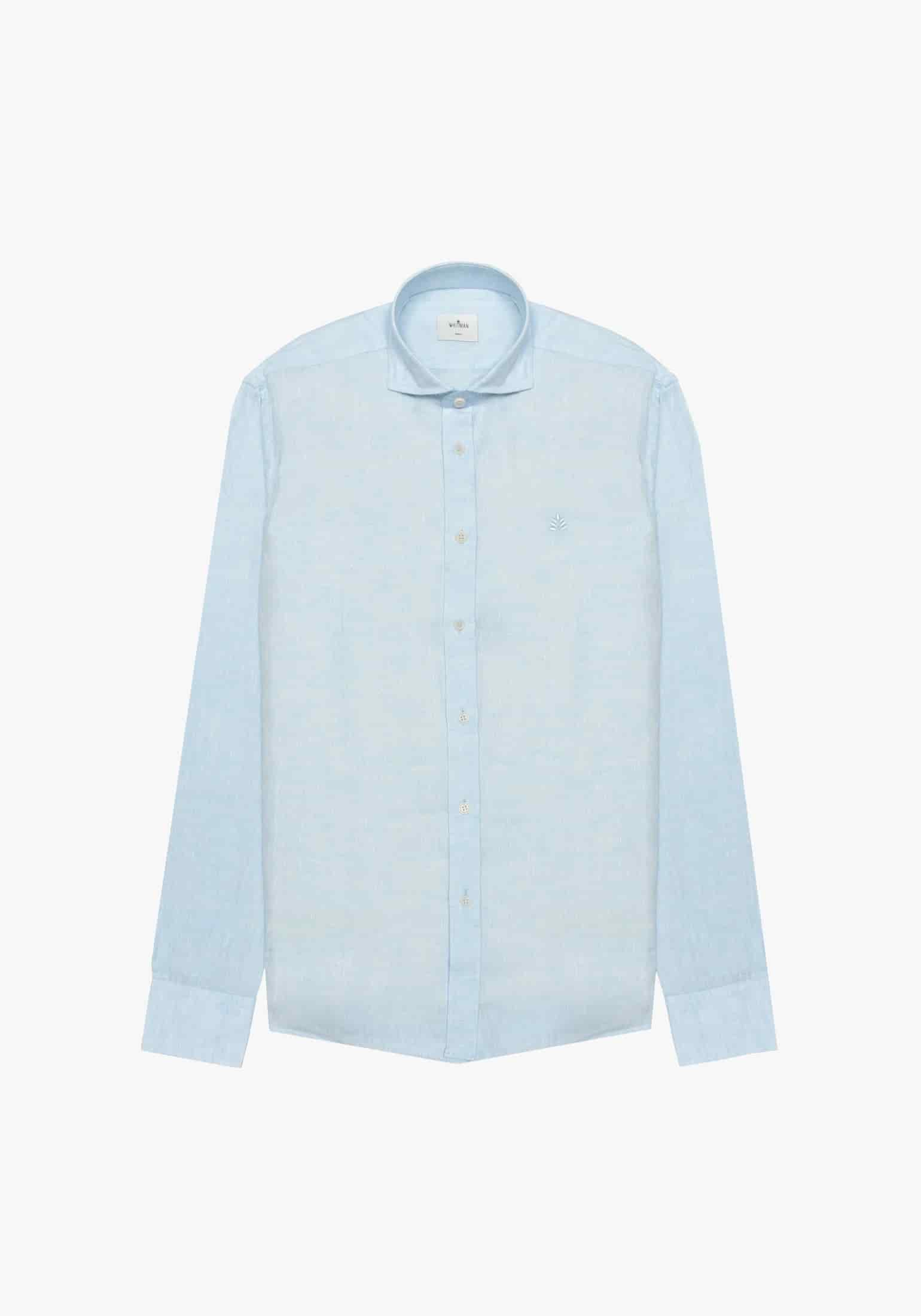 Camisa Lino Cf Azul Celeste L-Atn - miniatura 1