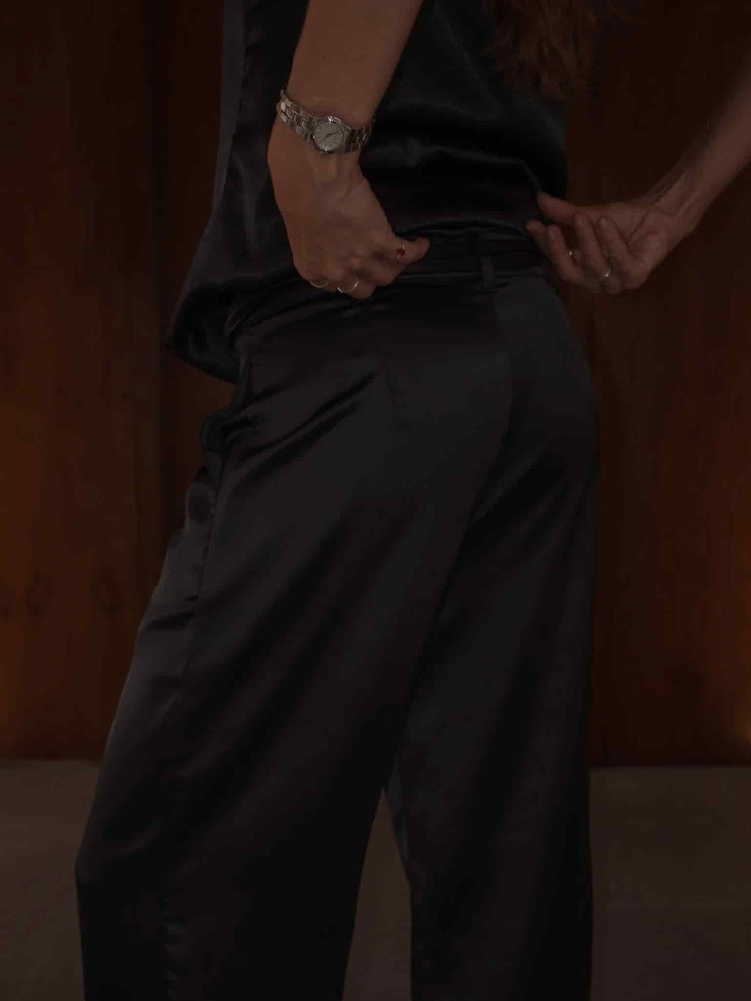 NOT SO MODEST TROUSER - BLACK - miniatura 7