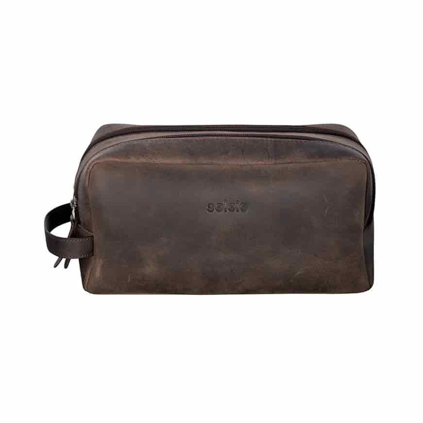 Men's brown toiletry bag - miniatura 1