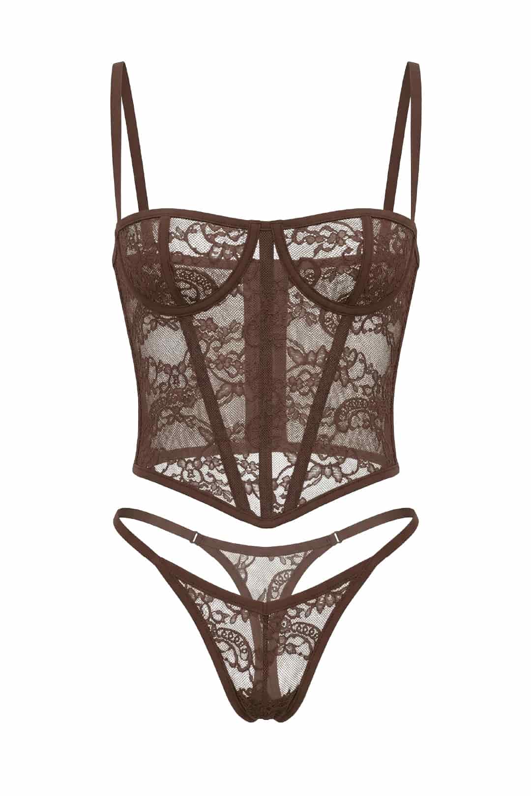 SET CORSET BERRY NEGRO - miniatura 5
