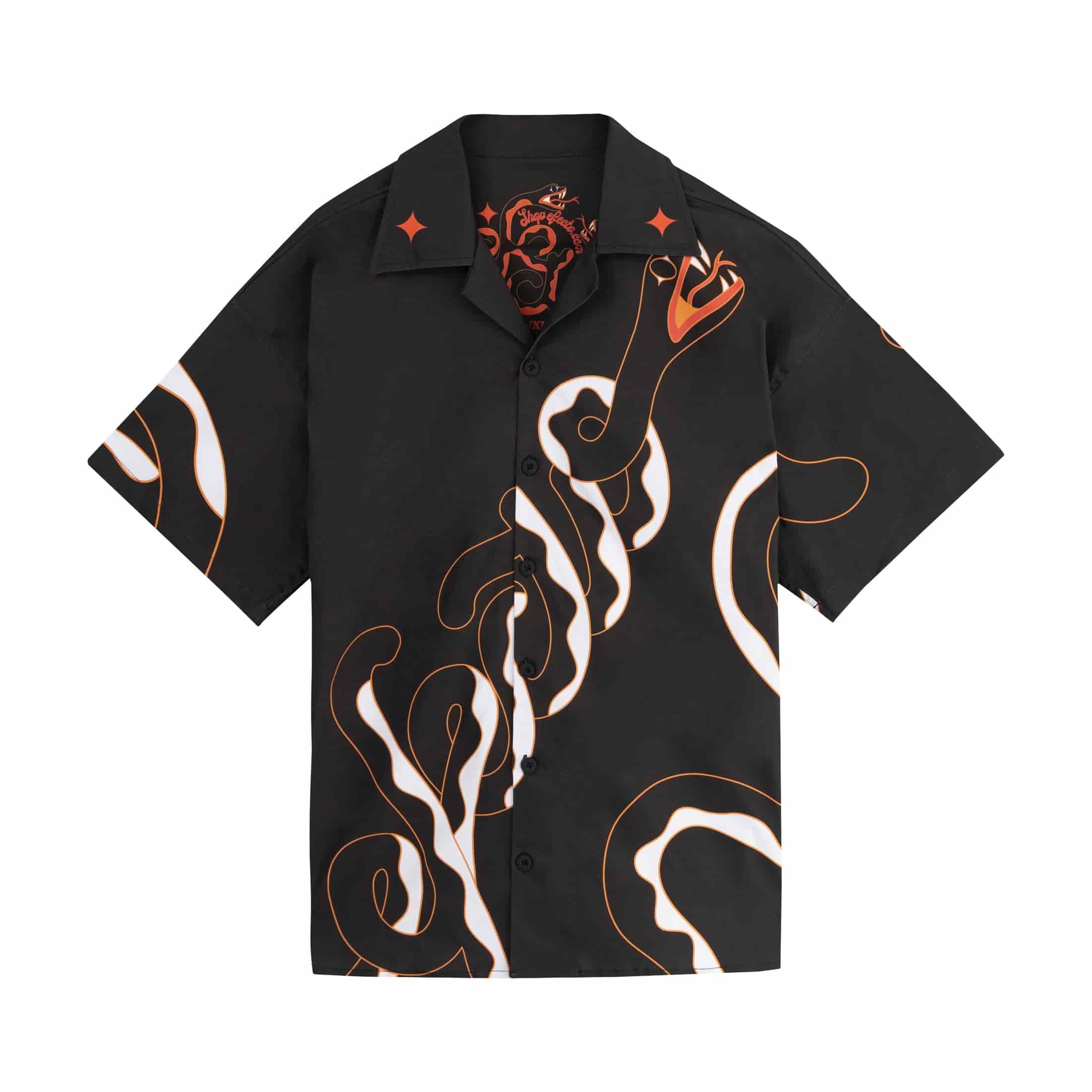 CAMISA EFECTO SNAKES NEGRA - miniatura 1