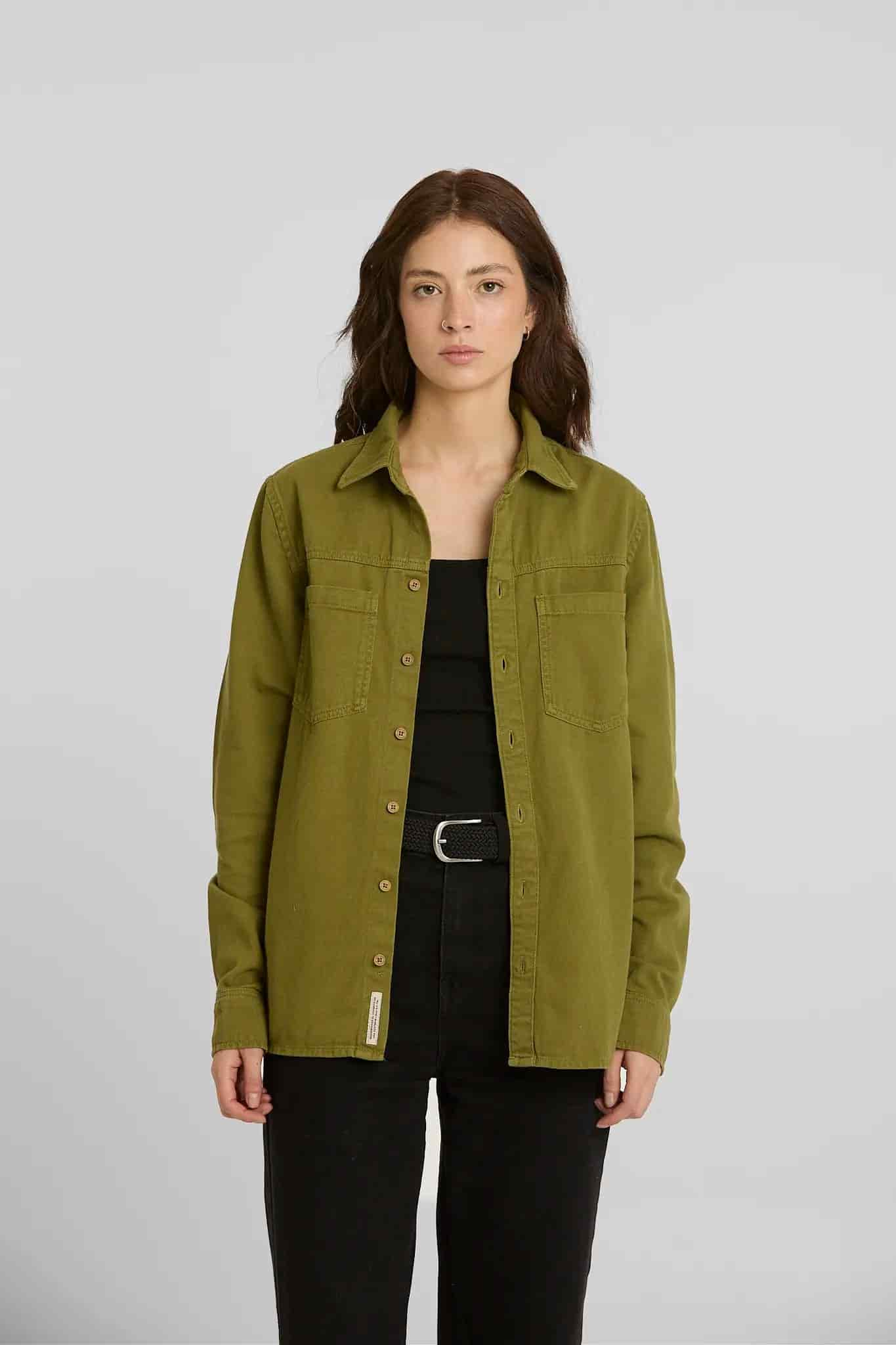 Sobrecamisa verde aceituna - miniatura 3