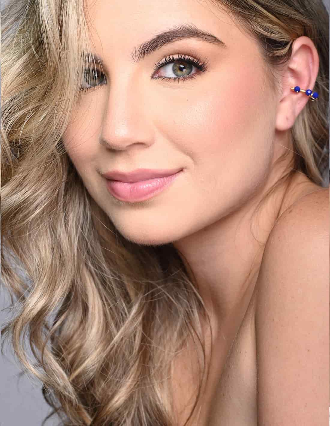 Ear Cuff Jazmin Blue King - miniatura 2