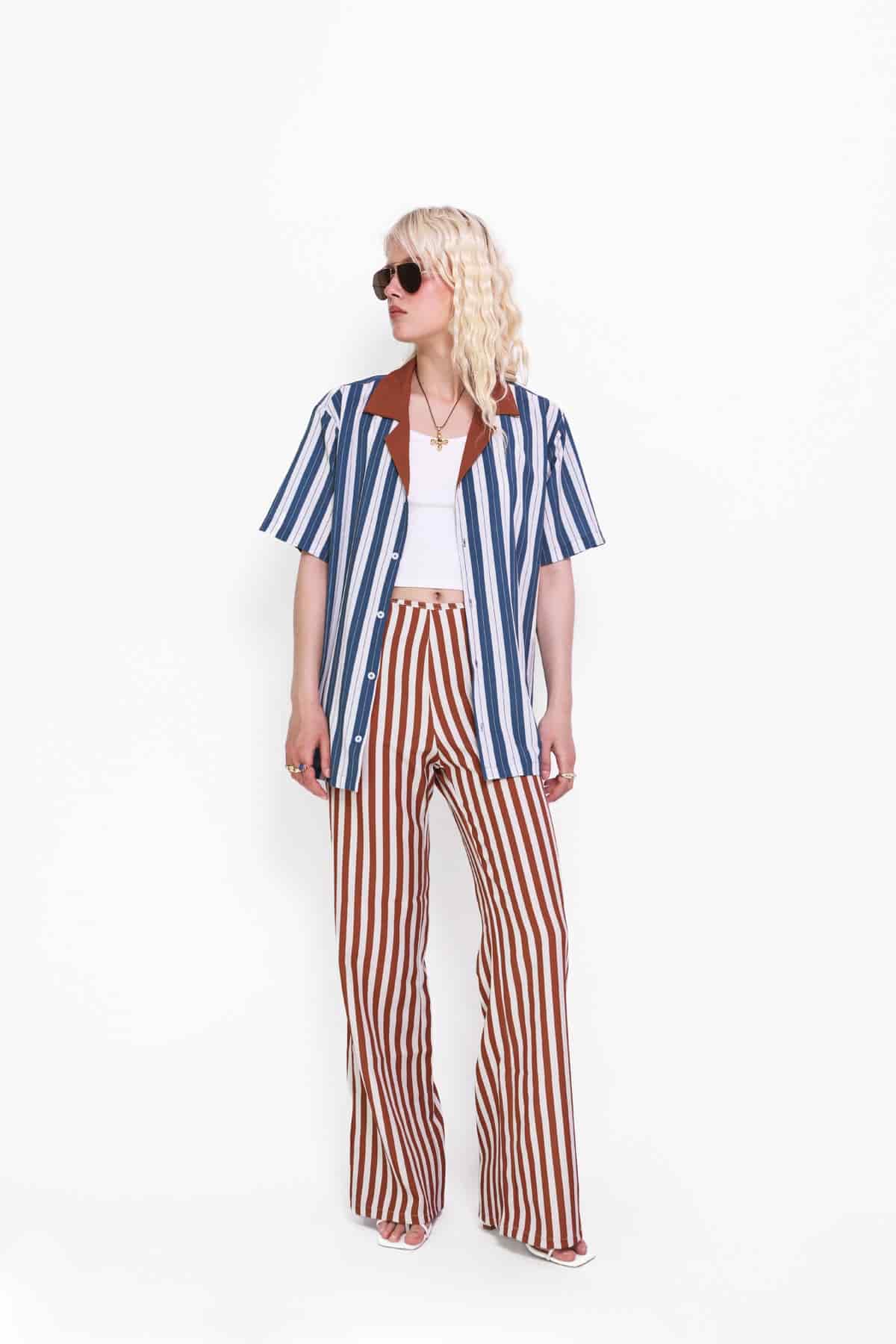 Camp Shirt in Midnight Stripes - miniatura 2