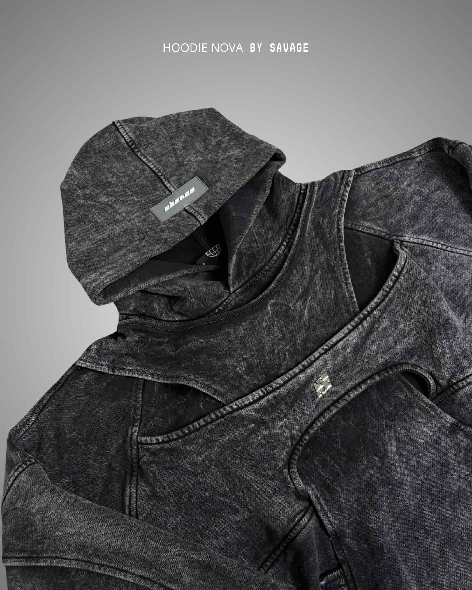 Hoodie Nova Acid Wash 400 gramos - miniatura 2