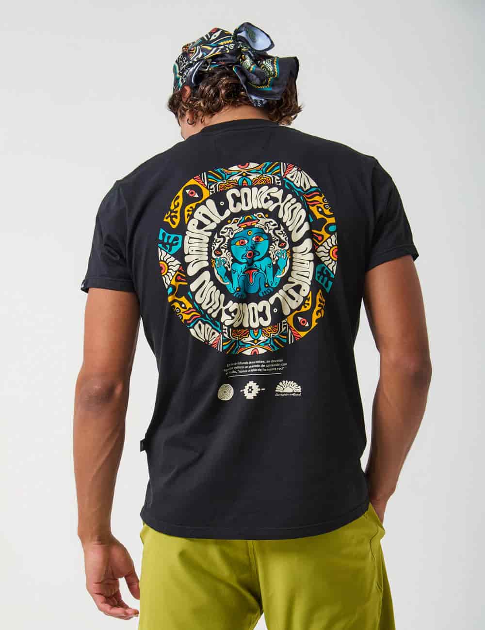 Camiseta Regular Fit Natural Conexion negro Hombre - miniatura 1