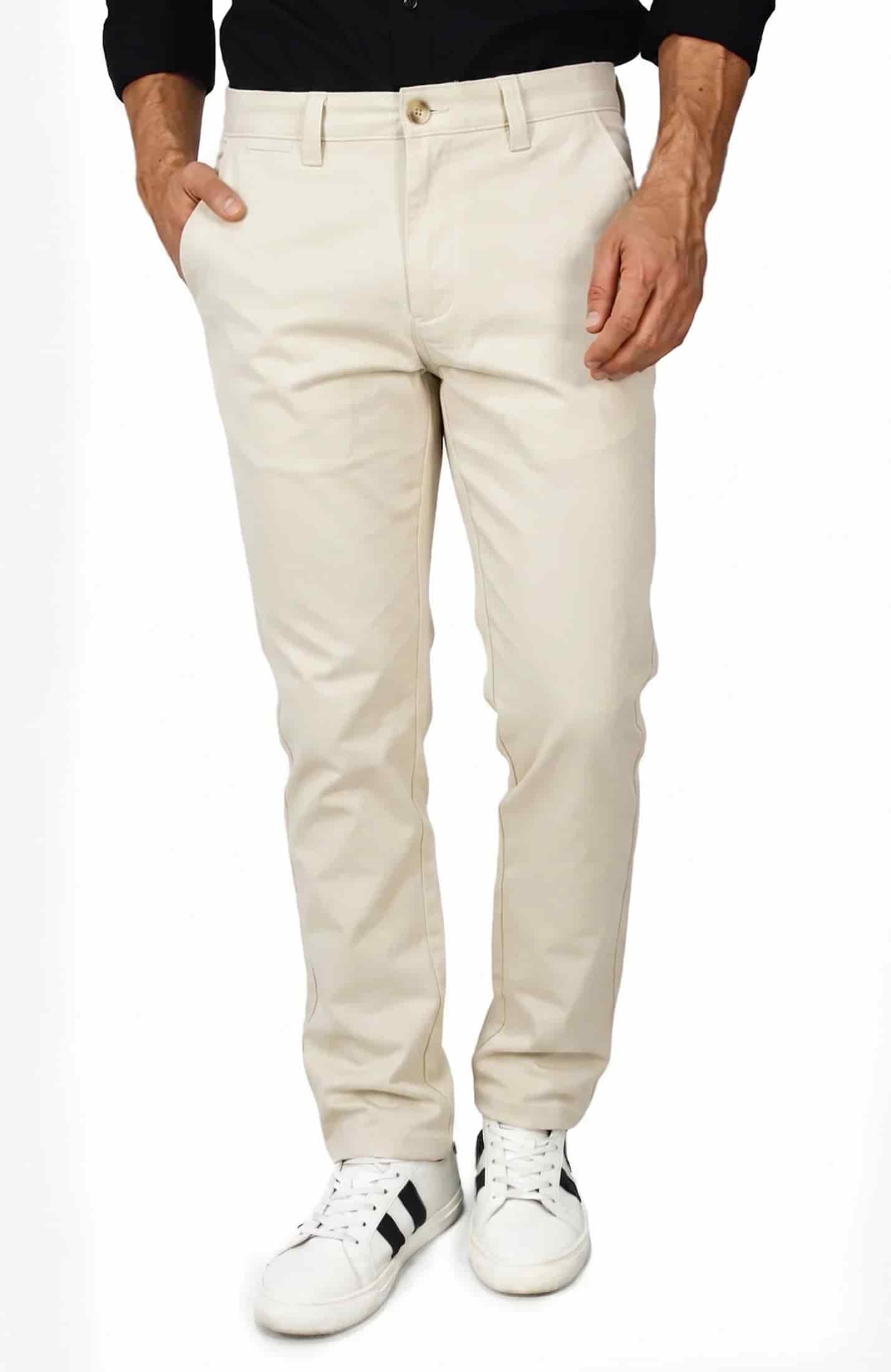 PANTALÓN DRILL CAQUI PARA HOMBRE - miniatura 2