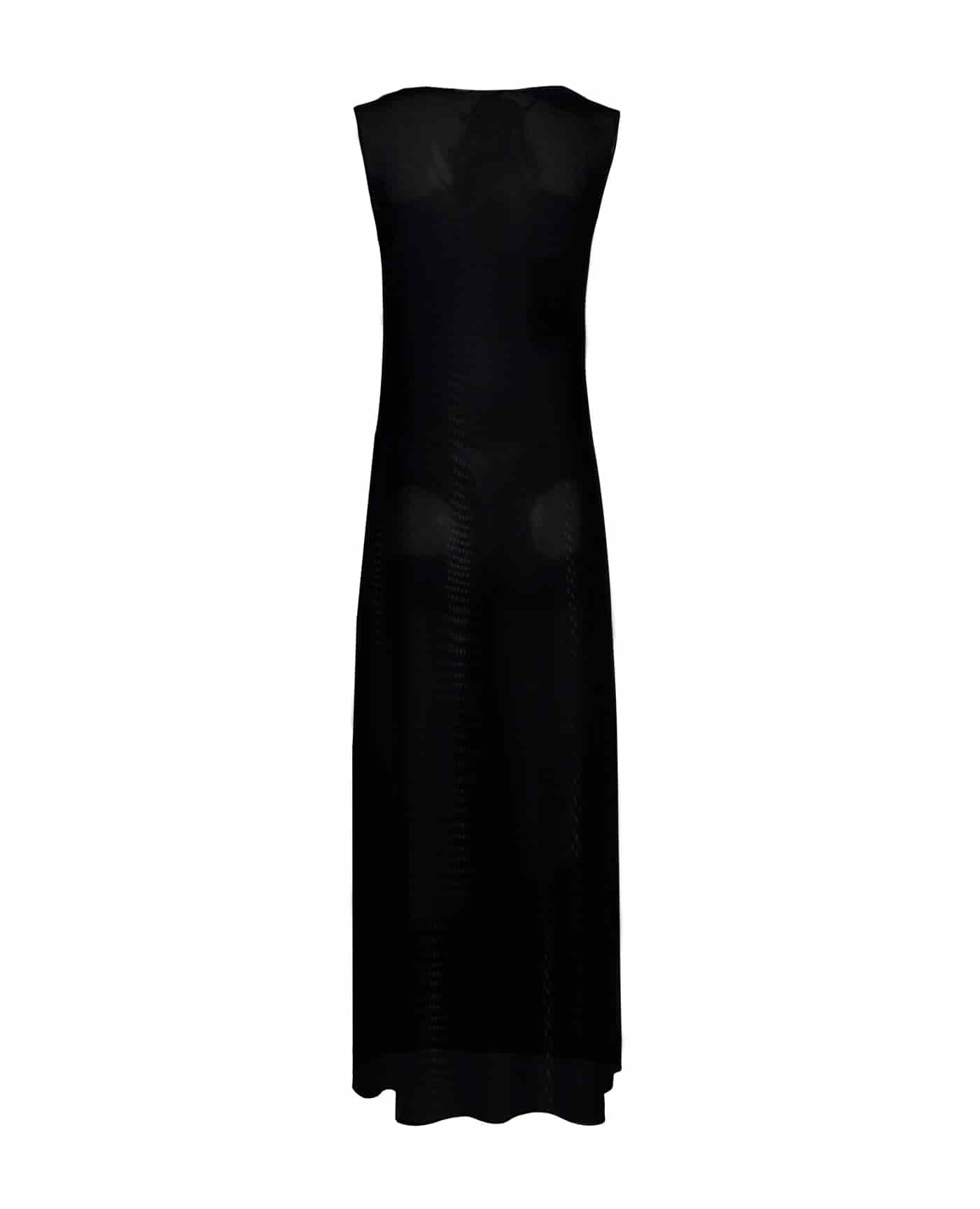 Vestido largo preto - miniatura 3