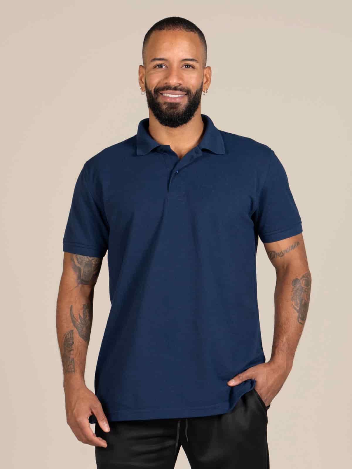 Polo camiseta hombre Azul - miniatura 1
