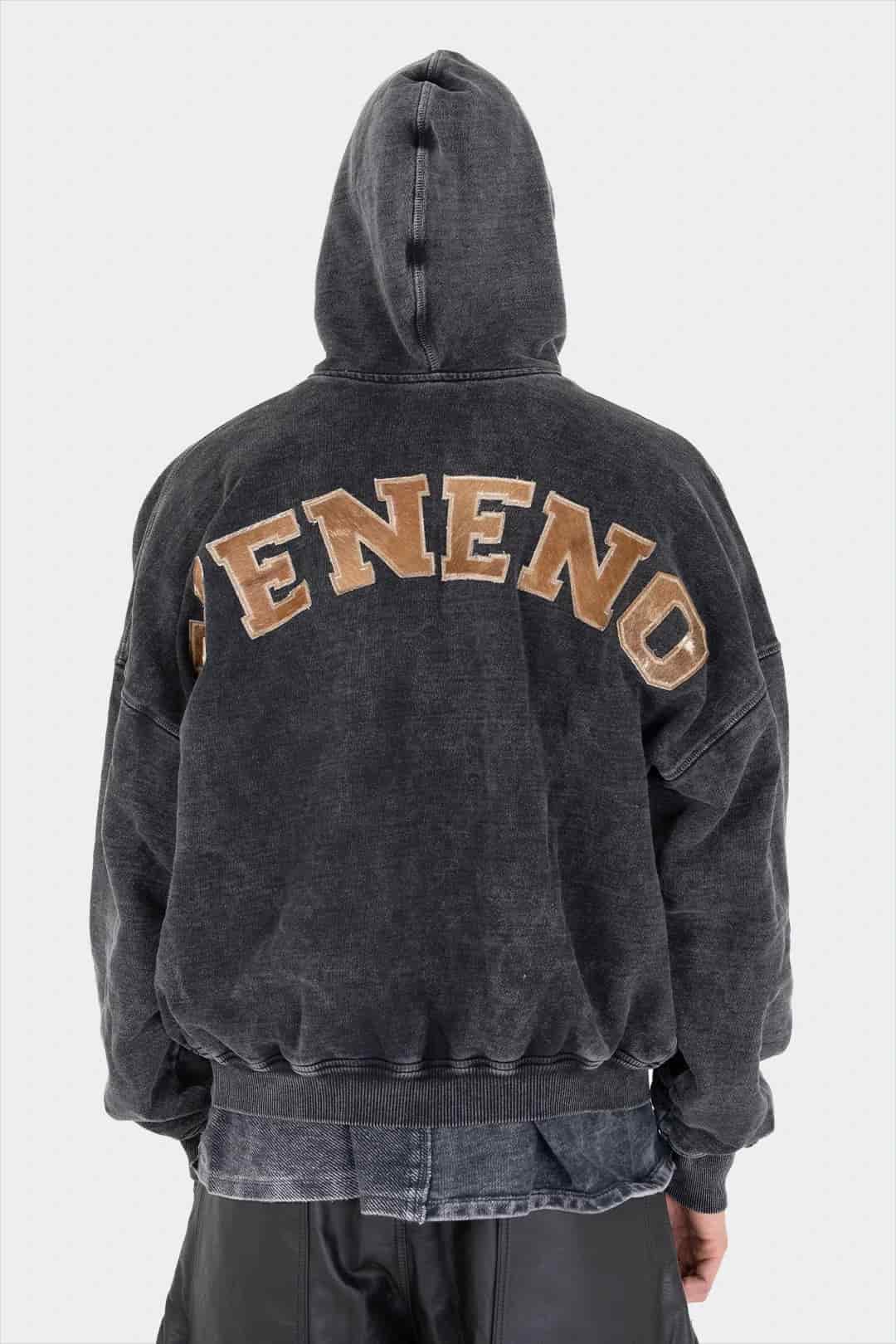 VENENO BUZO ZIPPER LEATHER COW - miniatura 4