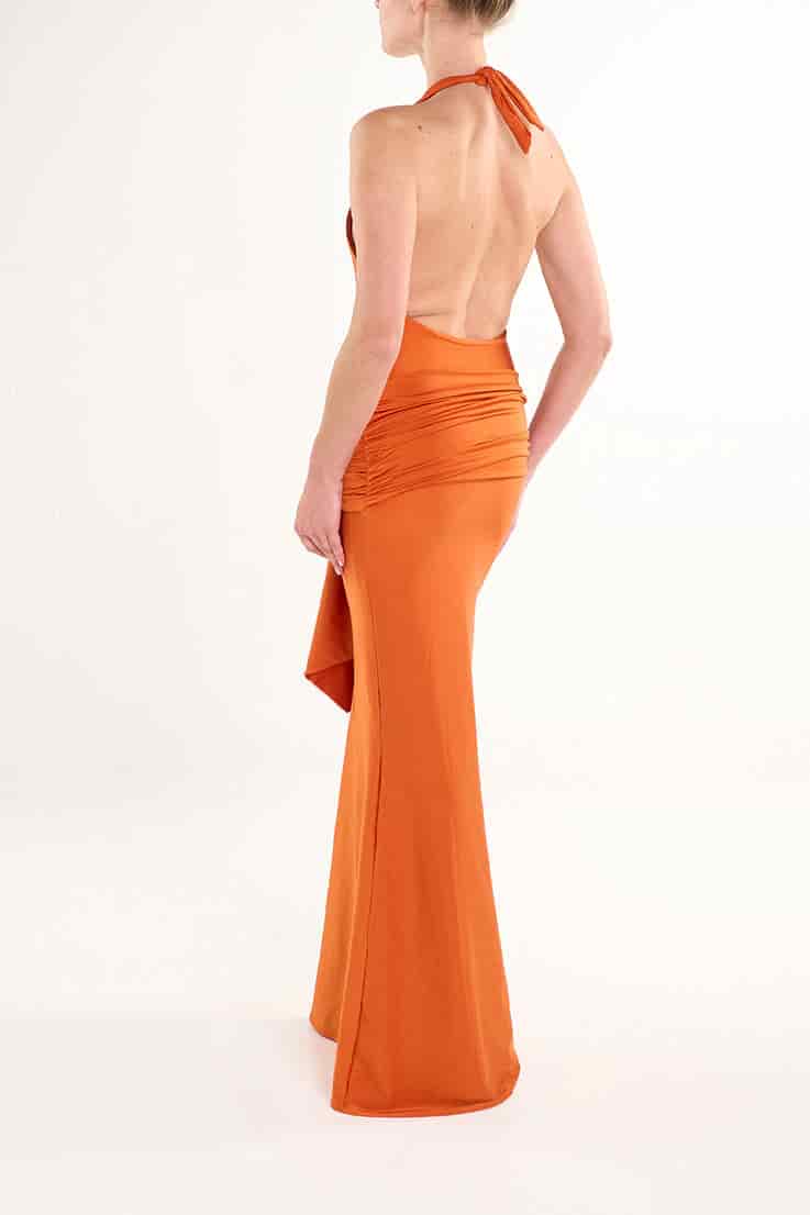 ORANGE IMAN LONG DRESS - miniatura 2