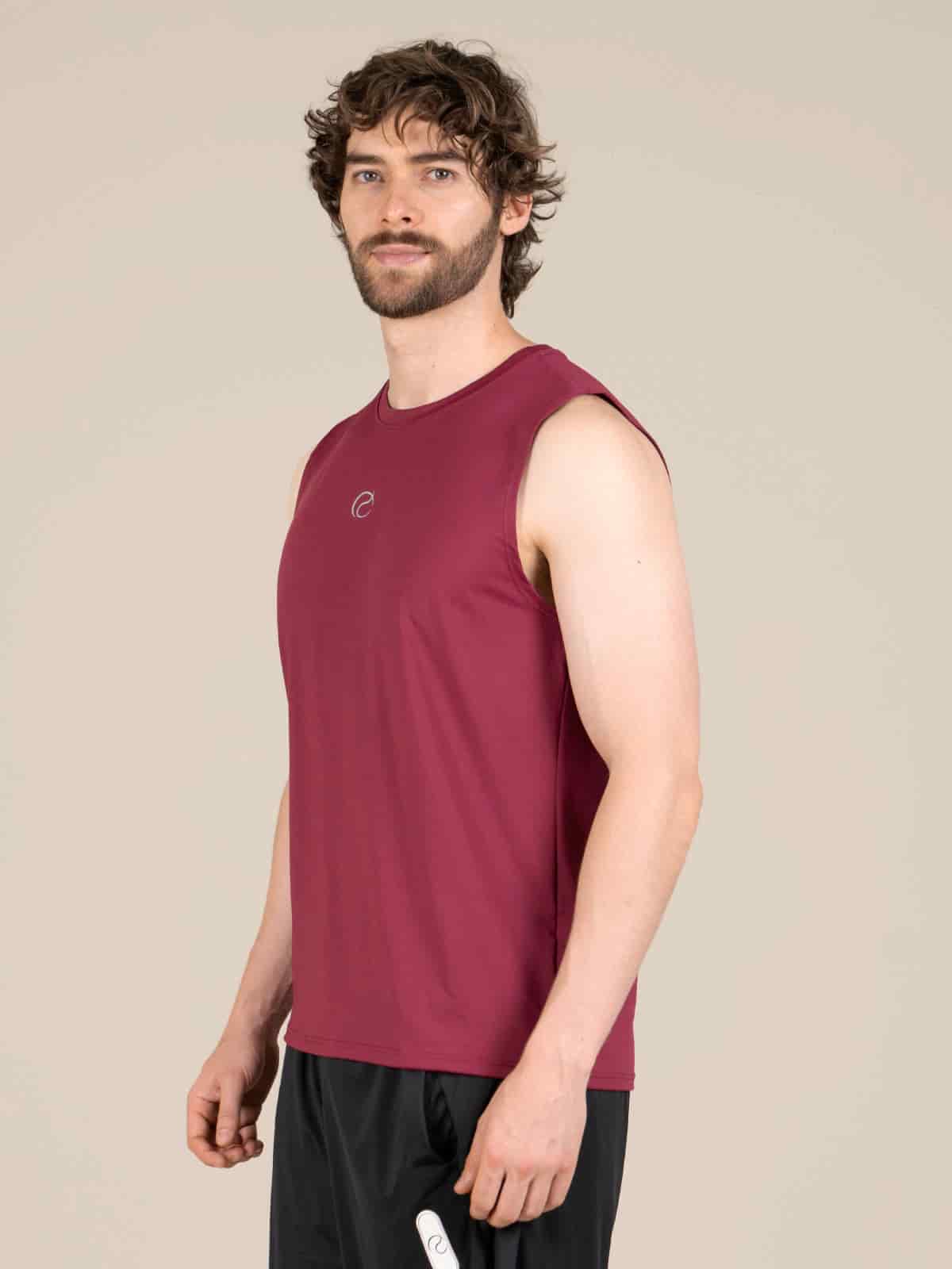 Camisilla hombre juno ibiza vino - miniatura 2