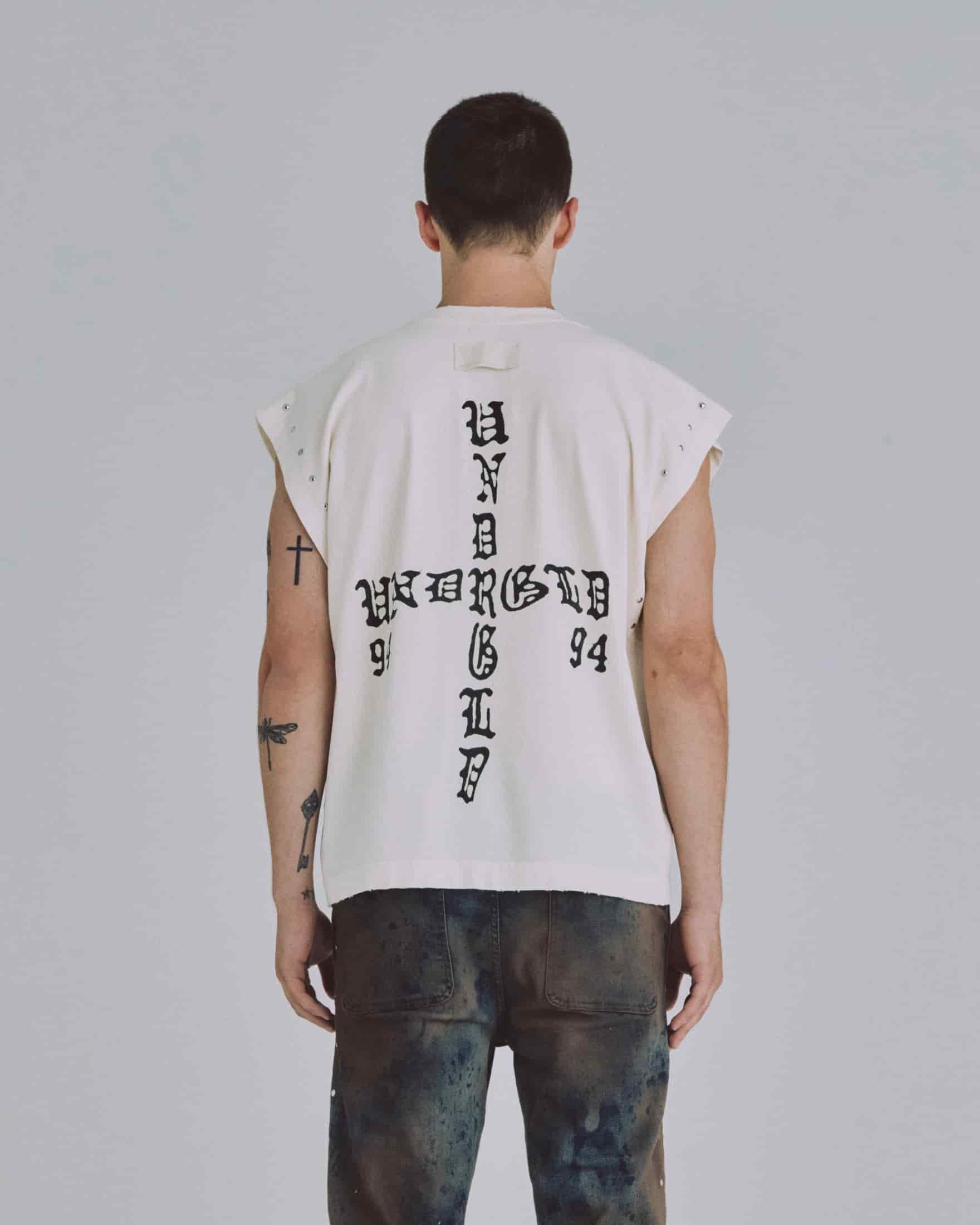 94' UNDRGLD Sleeveless Tshirt White - miniatura 7