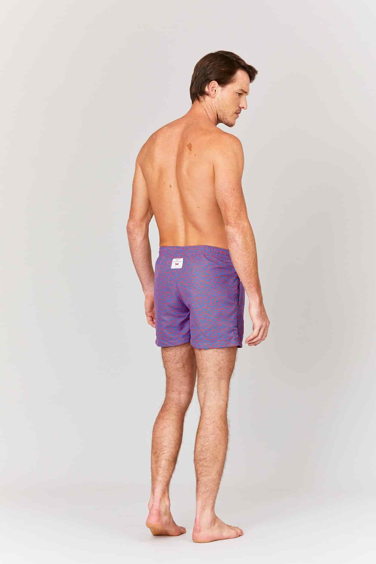 Men's swim trunk red frog skin - miniatura 2