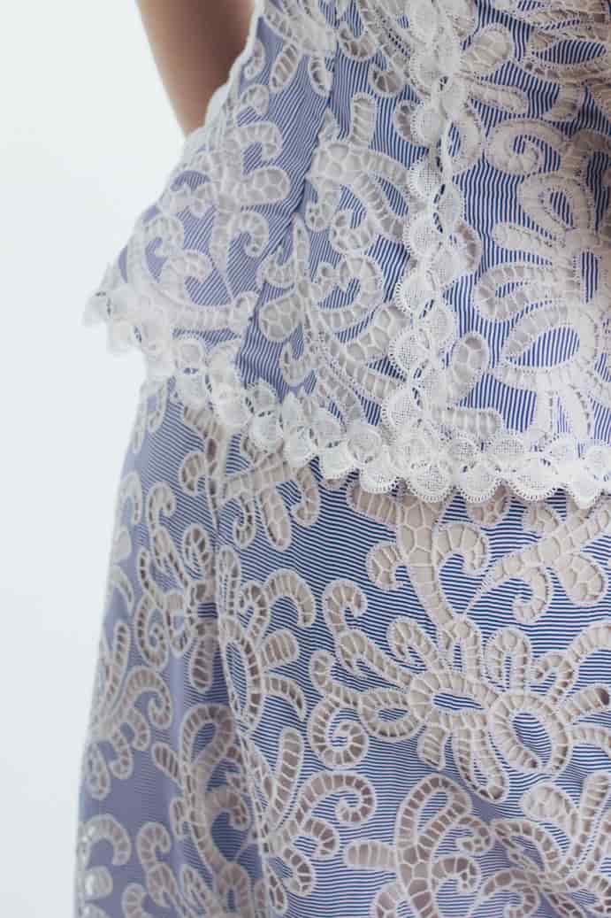 NINA MAXI SKIRT BLUE - miniatura 3