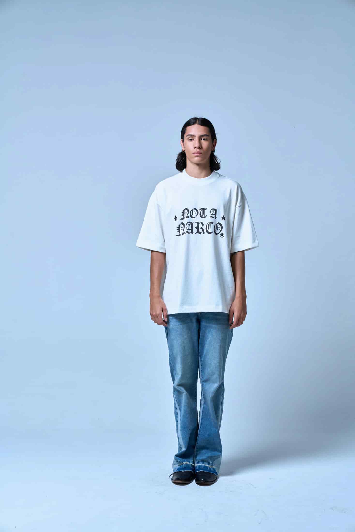 NOT A NARCO STAR CREME T-SHIRT - miniatura 2