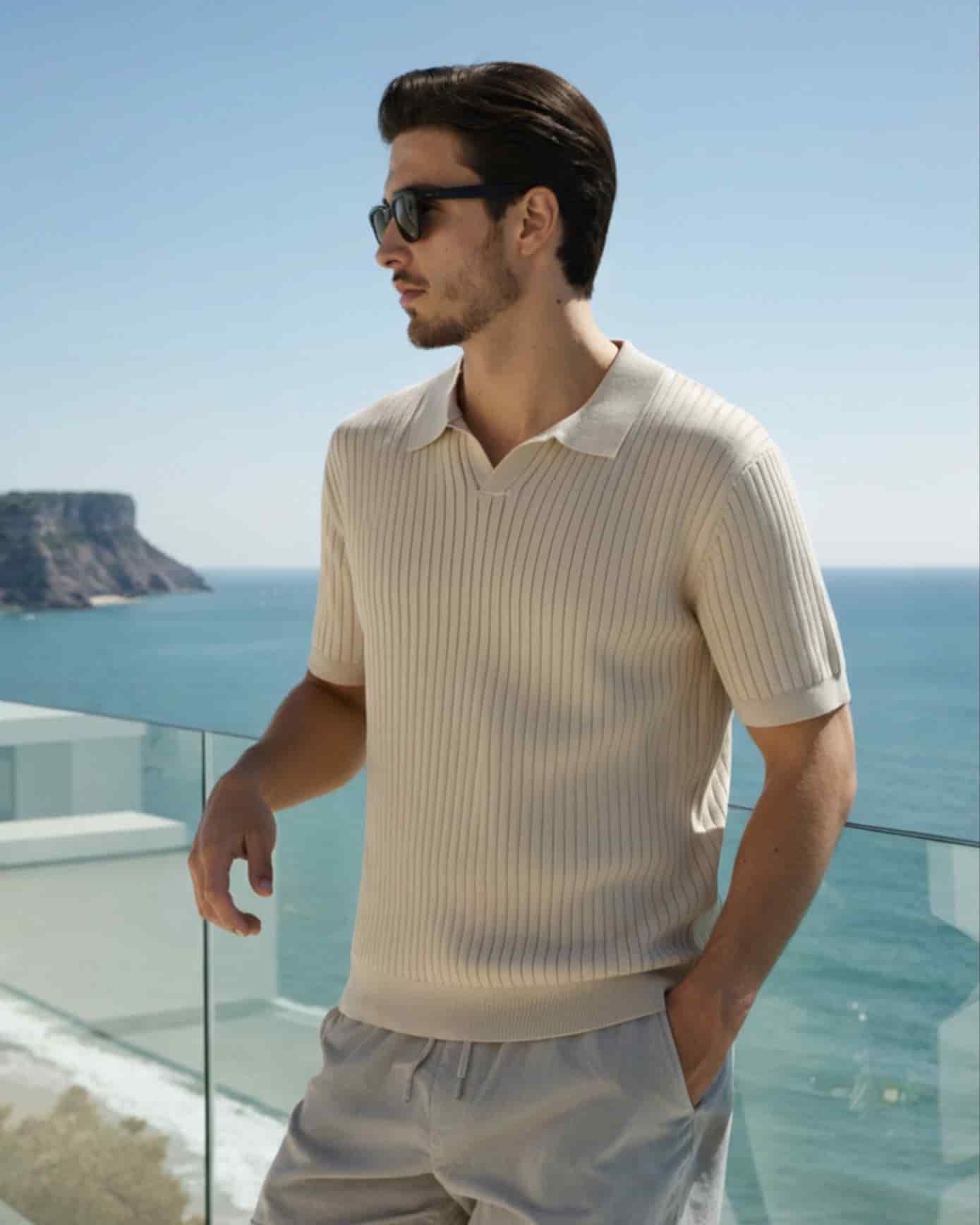 Premium Ribbed Polo - miniatura 1