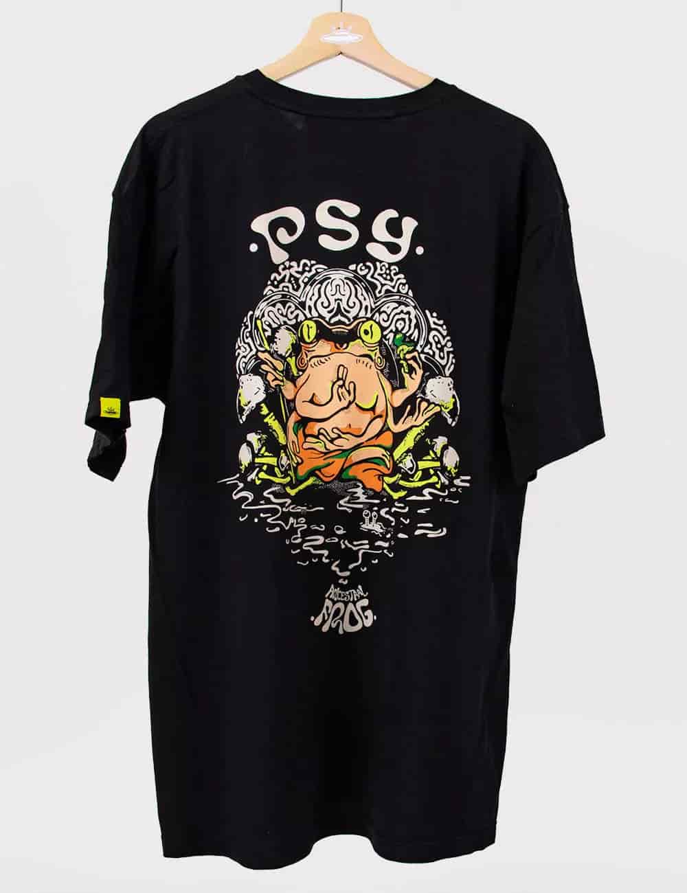 Camiseta Oversize Ancestral Frog negro Hombre - miniatura 5