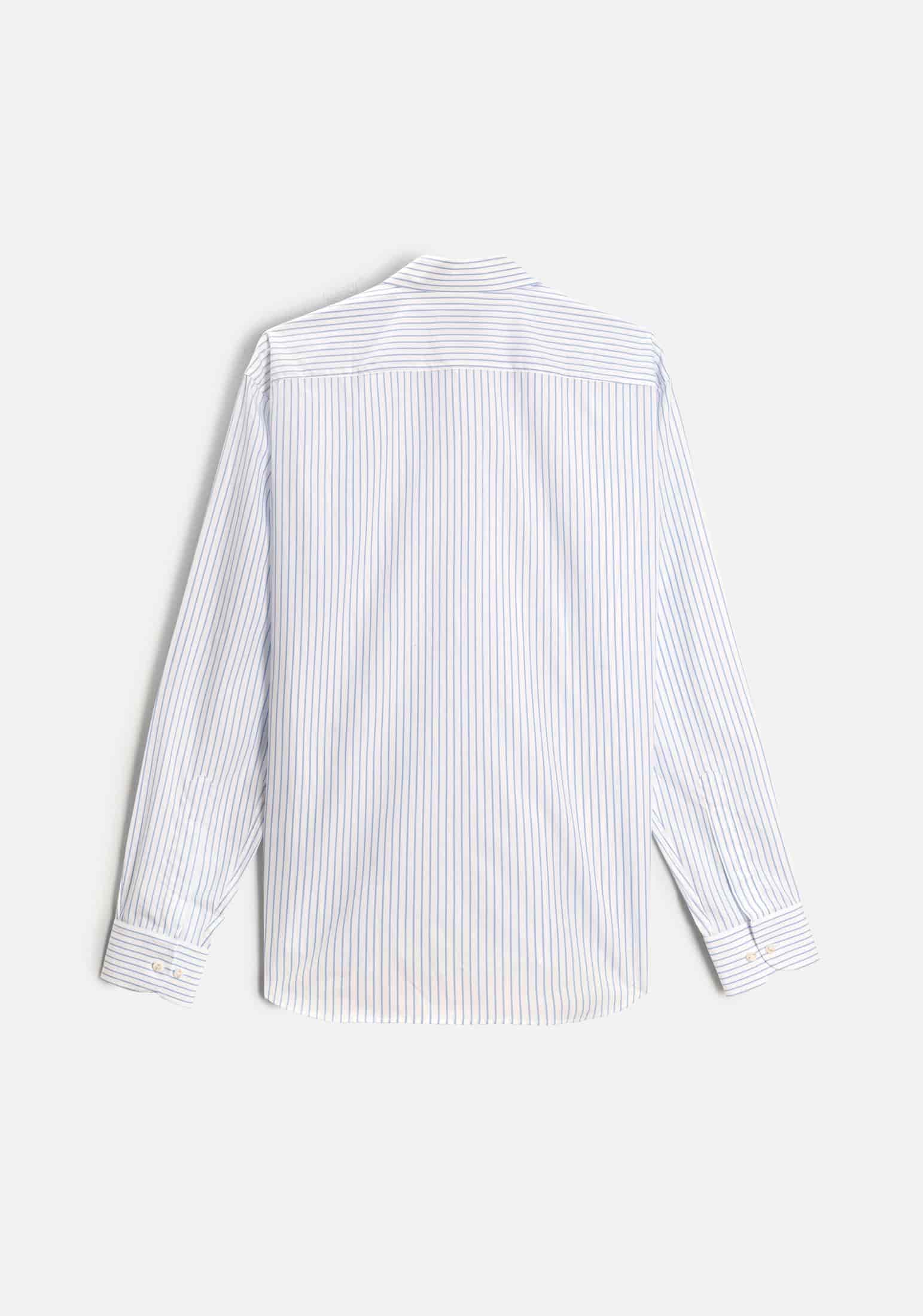Camisa H CBD Rayas Bols. Grd. Azul Medio - miniatura 4