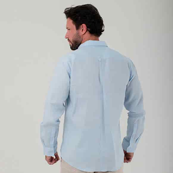CAMISA ML 100% LINO HOMBRE - miniatura 5