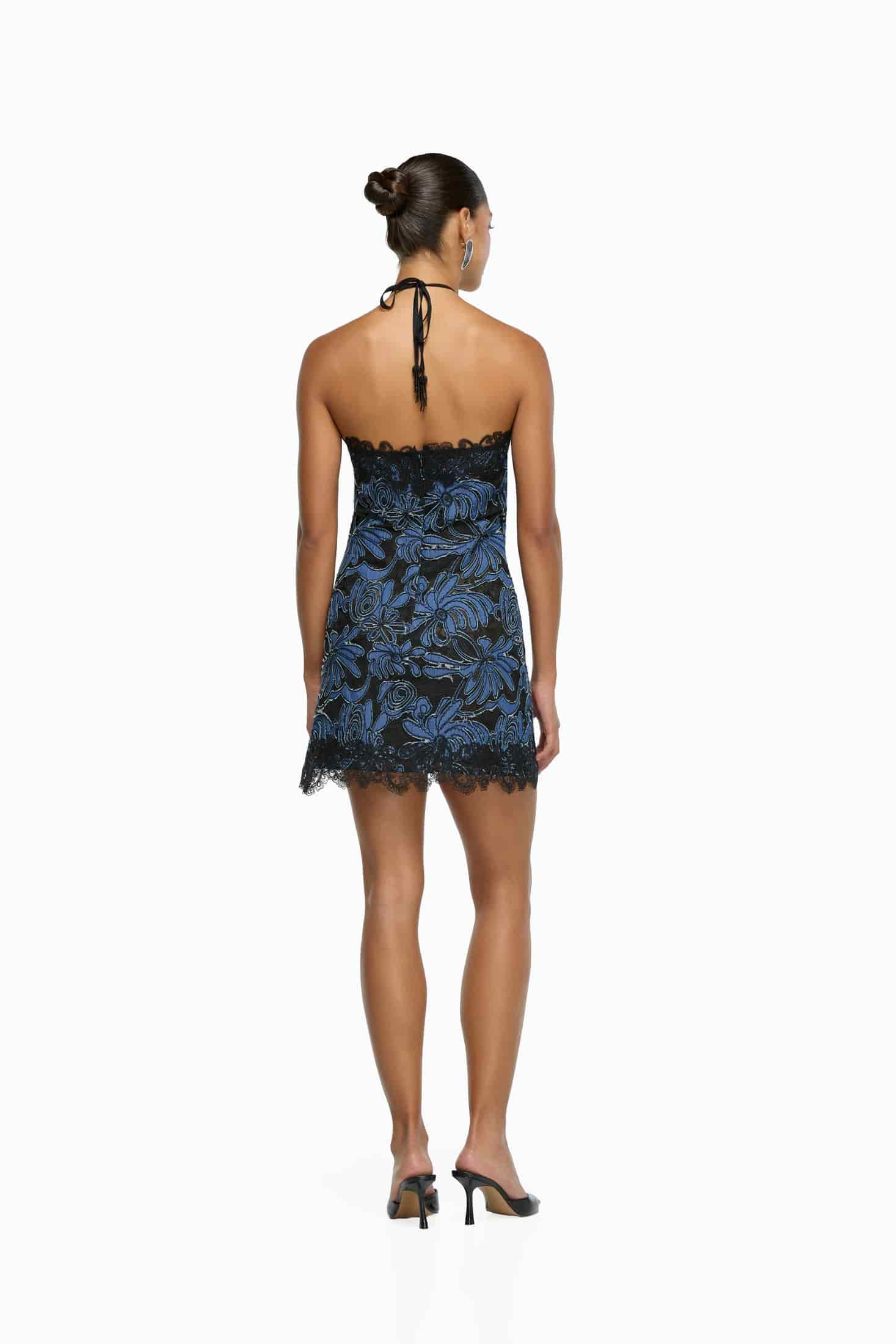 MYSTIQUE MINI DRESS NAVY - miniatura 4