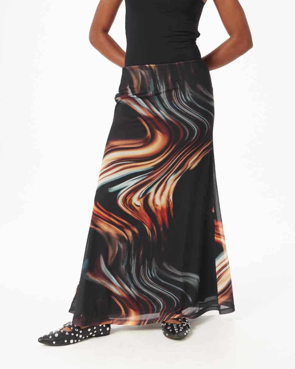 MESH MAXI SKIRT - miniatura 7