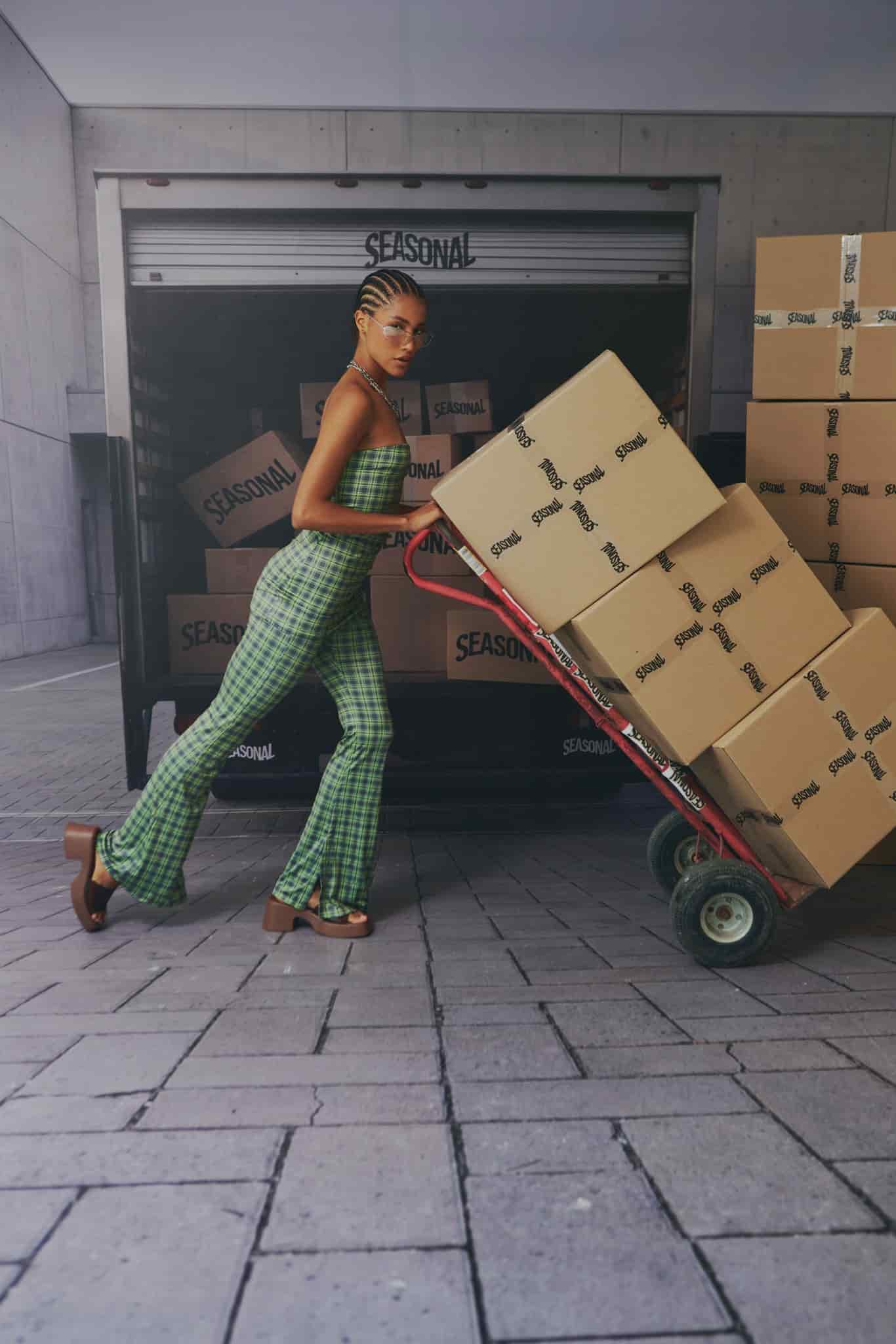 ELECTRIC GRID STRETCH PANTS - miniatura 1